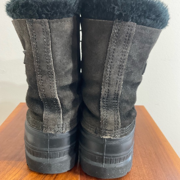 Sorel Caribou Men's Boots Size 9 All Black Waterproof, Winter/Snow Felt Lined - Picture 4 of 6